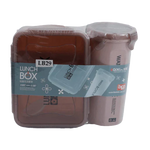 Plastic Material Lunch Box Set [PD][1Pc] - Kaliber