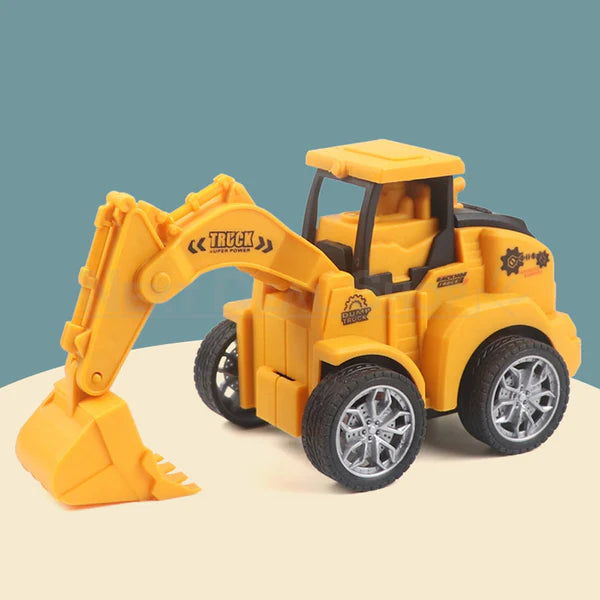 Push and Go Construction Vehicle Toy Pack Of 4 pcs [PD]