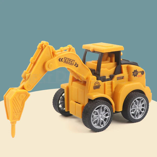 Push and Go Construction Vehicle Toy Pack Of 4 pcs [PD]