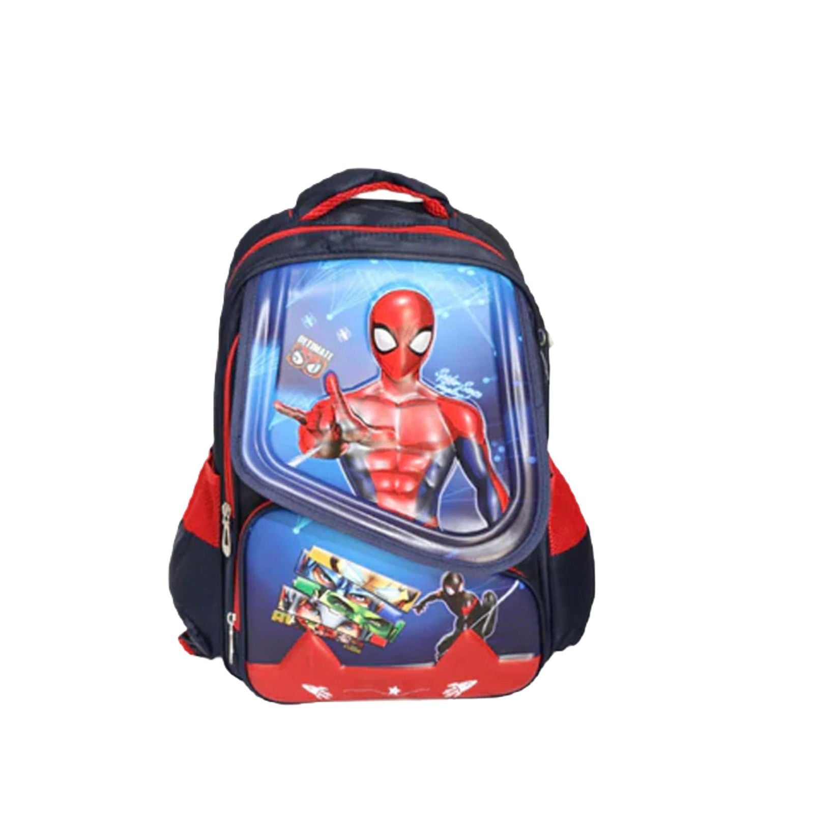 Spiderman Flip School Bag Trolley School Bag For Kids Backpack [PD][1Pc] - Kaliber