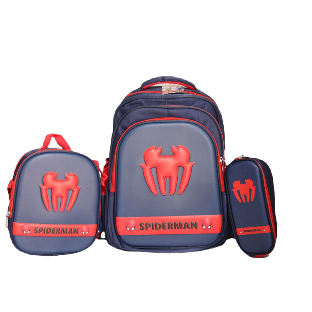Spiderman Trolley School Bag For Kids Superhero Backpack[PD][1Pc] - Kaliber