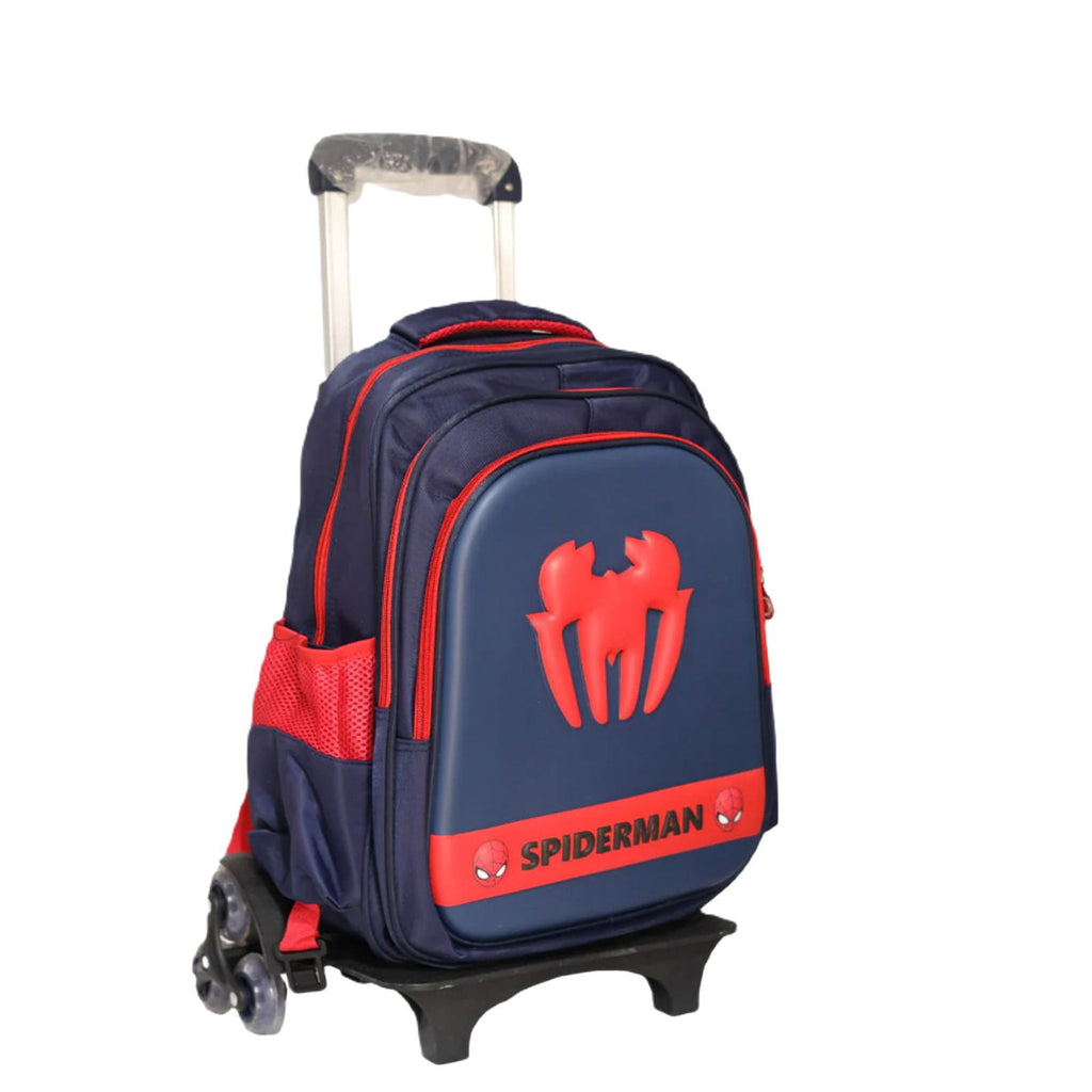 Spiderman Trolley School Bag For Kids Superhero Backpack[PD][1Pc] - Kaliber