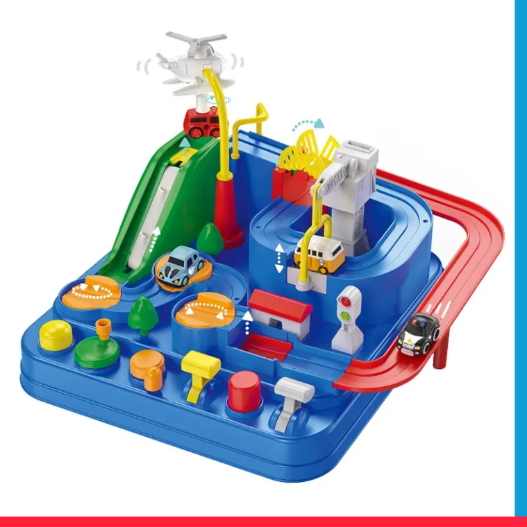 Car Adventure Race & Rescue Track With Magnetic Cars [PD][1Pc]