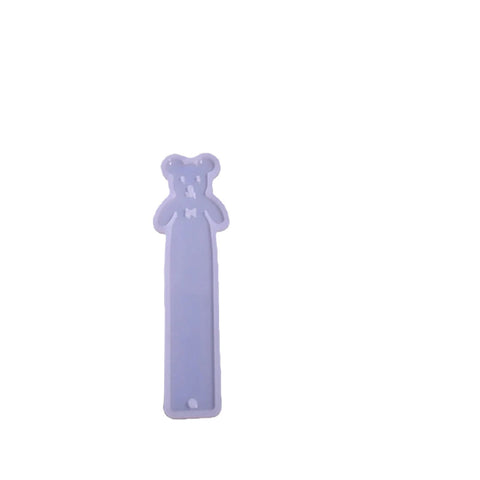 TEDDY BEAR ACRYLIC RESIN BOOKMARK SILICONE MOULD RECTANGLE MOLD DIY[1Pc][PD] - Kaliber