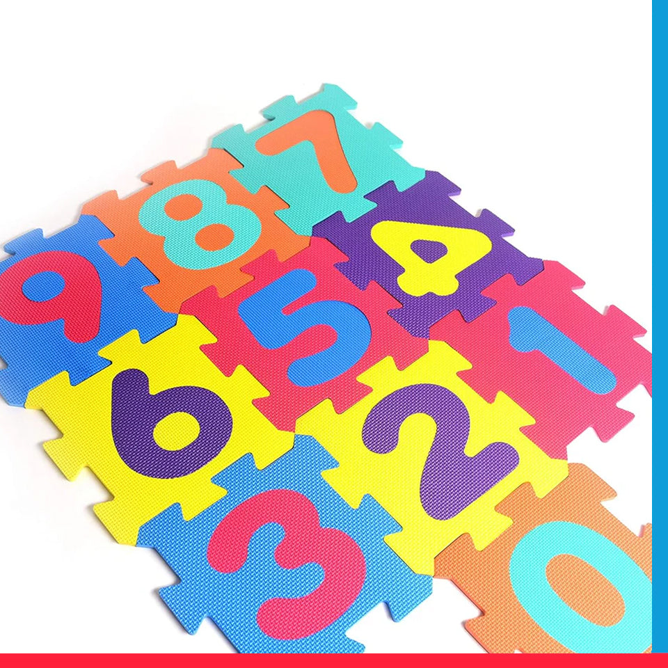 Numbers Rubber EVA Foam Puzzle Play Mat Floor.[PD][1Pack]