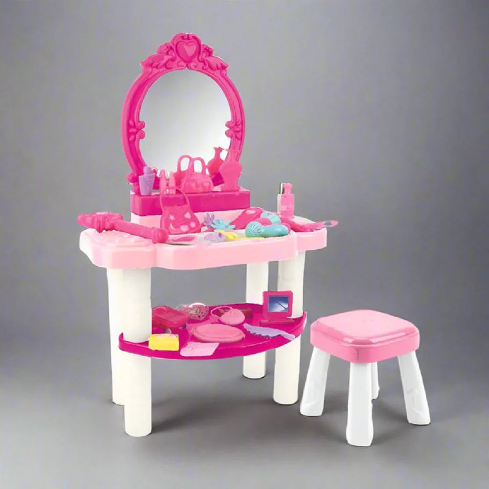 Little Princess Dressing Table Set -39-Piece Play Makeup Kit [PD]