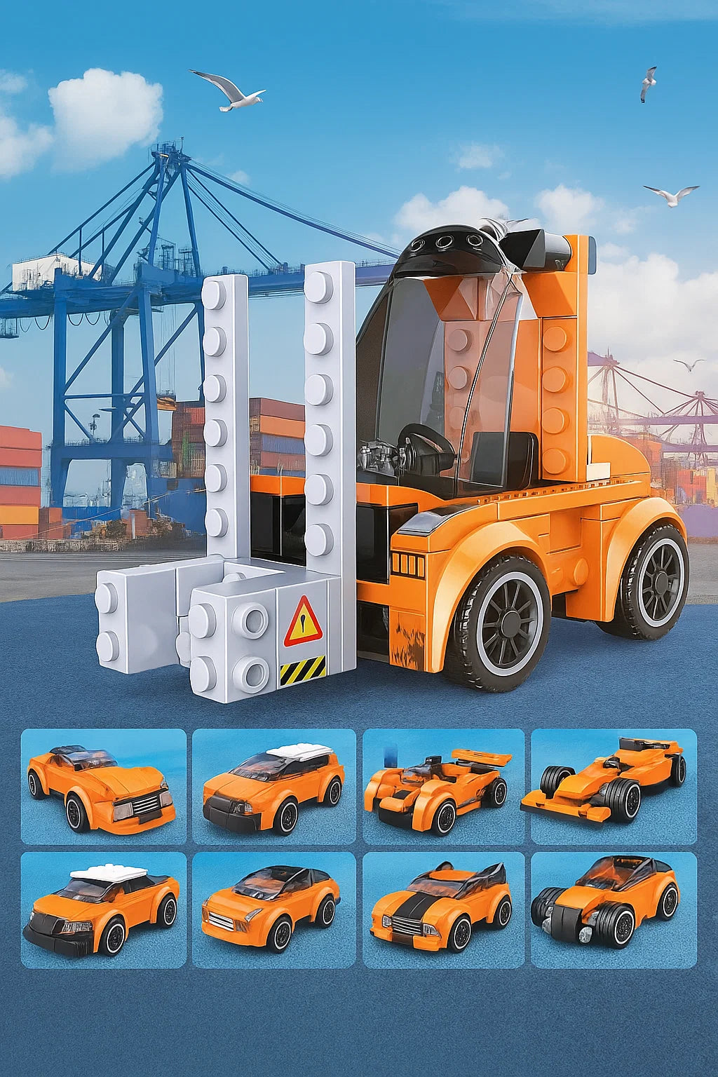 Master Builder Forklift Construction Set [PD][1Pc]