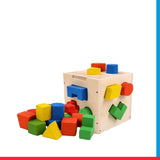 Wooden shape 15 Hole Intelligence Box Wooden Geometric Shape Sorting [PD][1Pc]