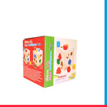 Wooden shape 15 Hole Intelligence Box Wooden Geometric Shape Sorting [PD][1Pc]