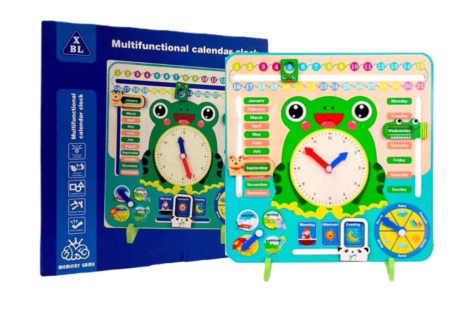 Multifunctional Calendar Clock - Frog [PD]