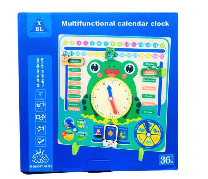 Multifunctional Calendar Clock - Frog [PD]