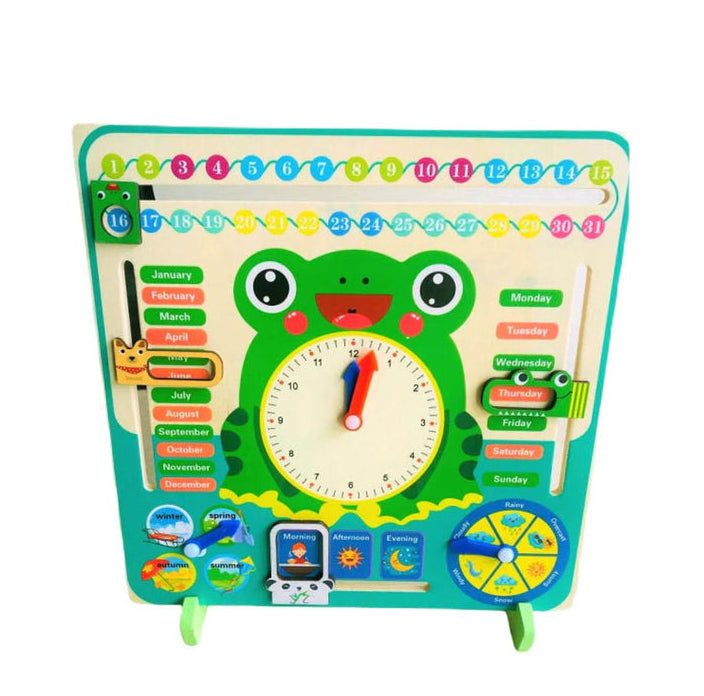 Multifunctional Calendar Clock - Frog [PD]
