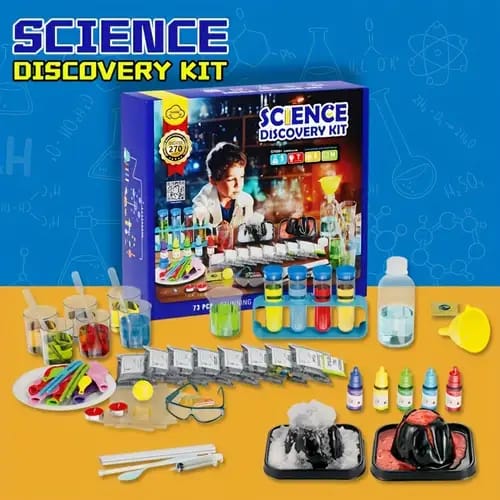 STEM Lab Experiments Activities Science Discovery Kit 270 Pieces [PD]