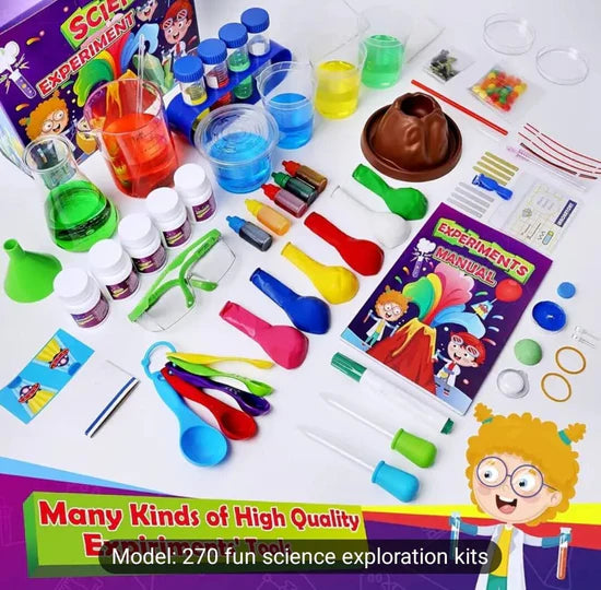 STEM Lab Experiments Activities Science Discovery Kit 270 Pieces [PD]