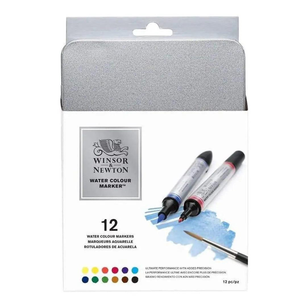 Winsor & Newton 12 Watercolor Markers [IP][1Pack] - Kaliber