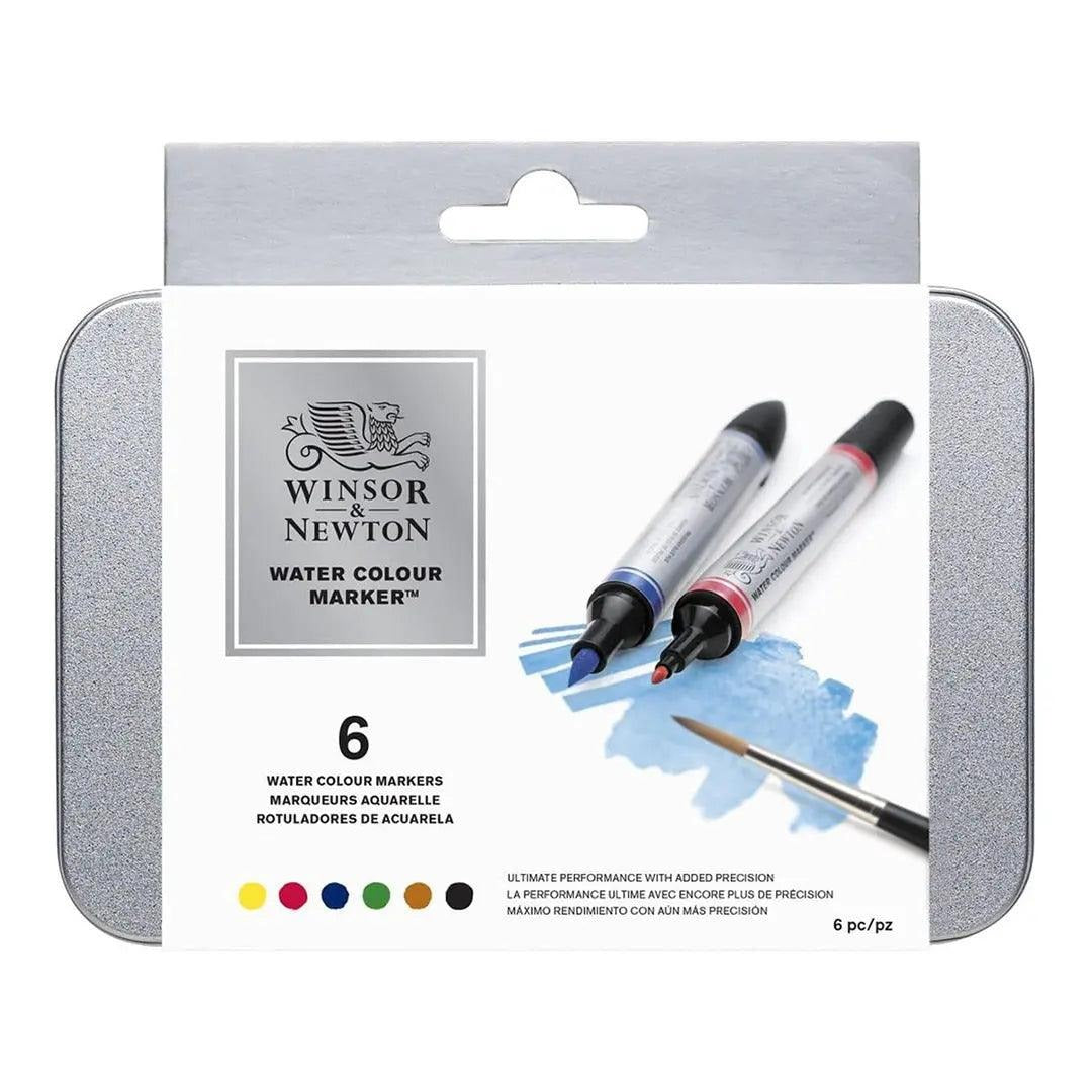 Winsor & Newton 6 Watercolor Markers [IP][1Pack] - Kaliber