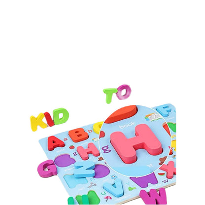 Wooden Board Kids Early Learning Alphabets ABC [PD][1Pc] - Kaliber
