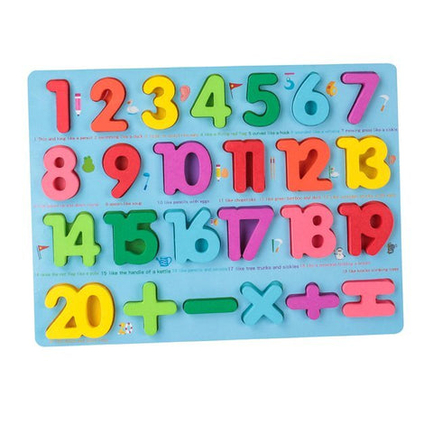 Wooden Board Kids Early Learning Numbers 123 [PD][1Pc] - Kaliber