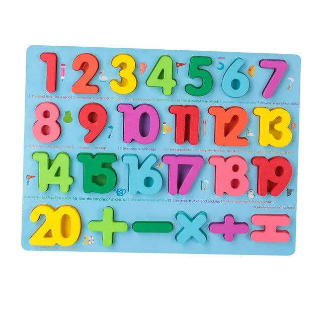 Wooden Board Kids Early Learning Numbers 123 [PD][1Pc] - Kaliber