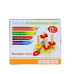 Wooden Column Geometric Tower [PD][1Pc] - Kaliber