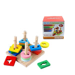 Wooden Column Geometric Tower [PD][1Pc] - Kaliber