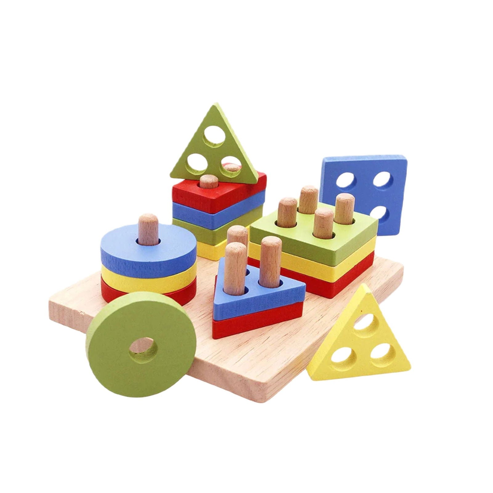 Wooden Geometric Shape Educational and Learning Toys [PD][1Pc] - Kaliber