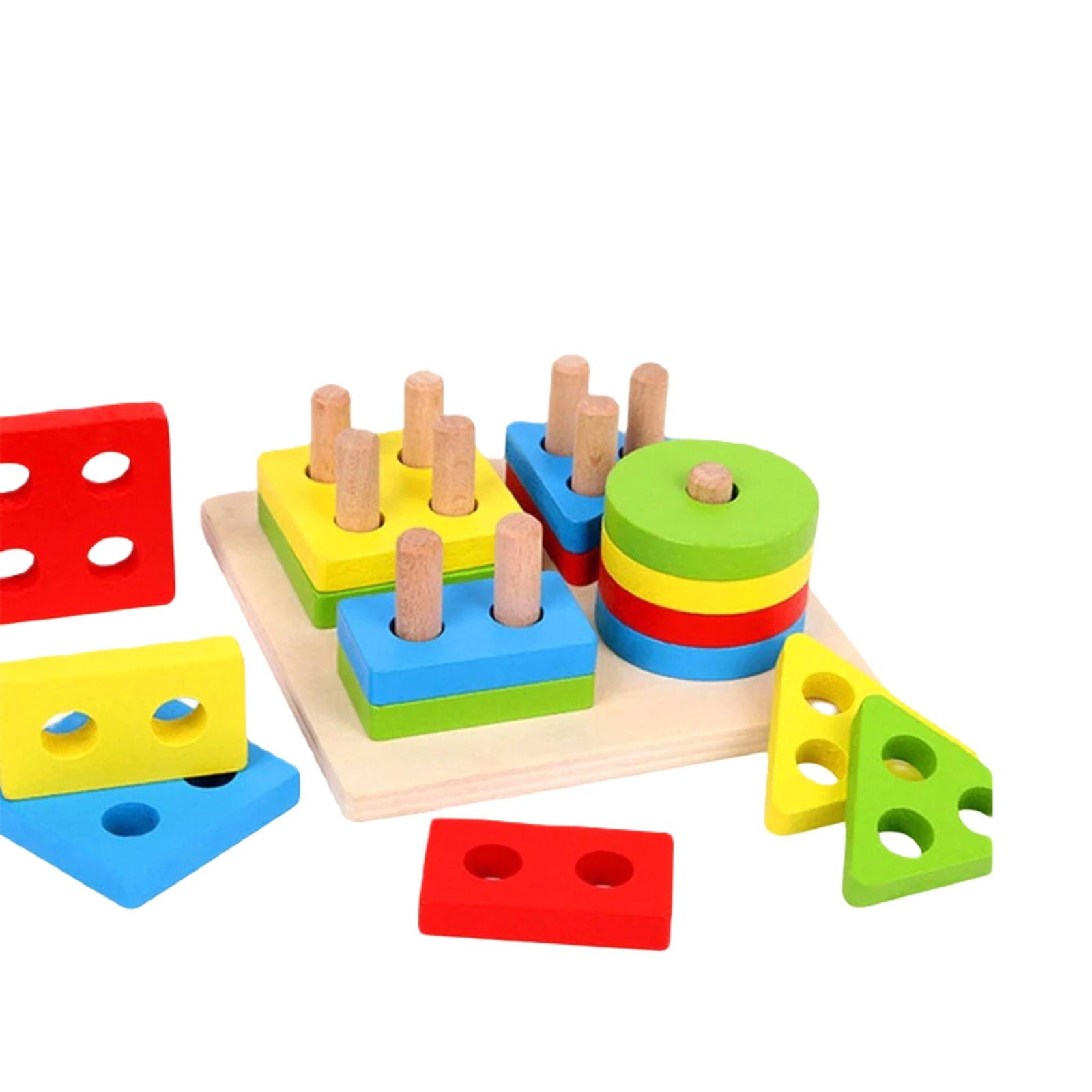 Wooden Geometric Shape Educational and Learning Toys [PD][1Pc] - Kaliber