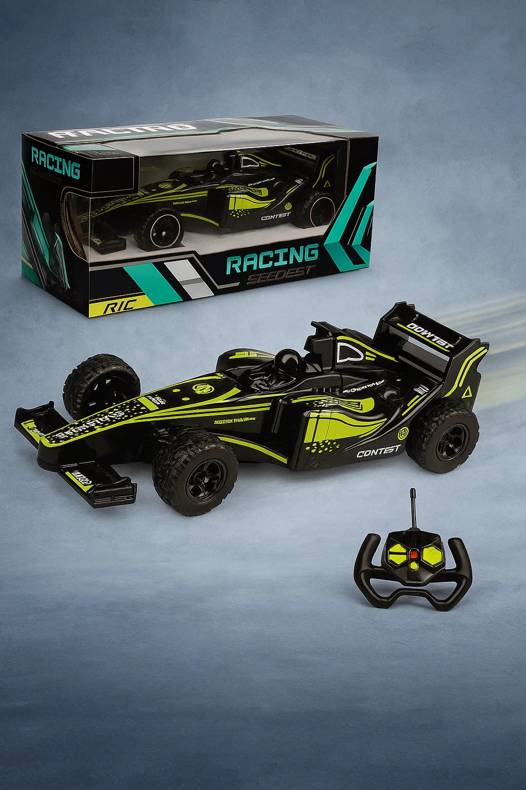 Experience Championship-Level Racing with Our Sleek Yellow Formula RC Car!  [PD][1Pc]