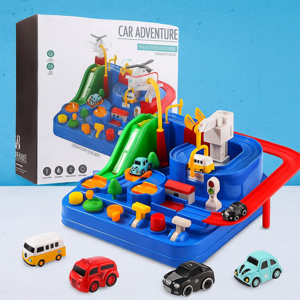 Car Adventure Race & Rescue Track With Magnetic Cars [PD][1Pc]
