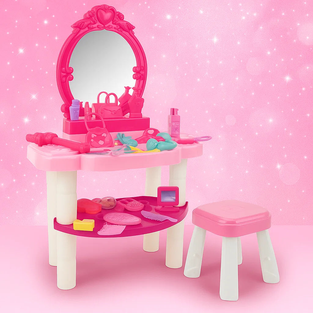 Little Princess Dressing Table Set -39-Piece Play Makeup Kit [PD]