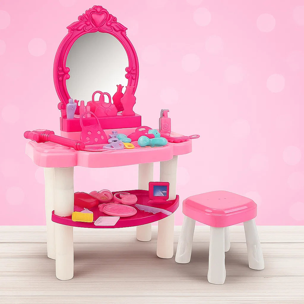 Little Princess Dressing Table Set -39-Piece Play Makeup Kit [PD]