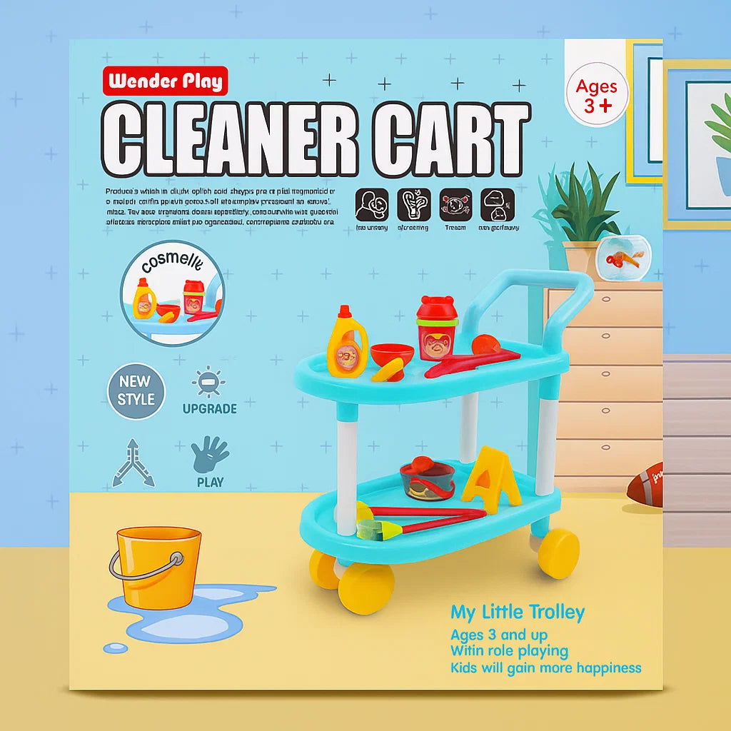 Cleaning Cart Trolley For Girls And Boys [PD][1Pc]