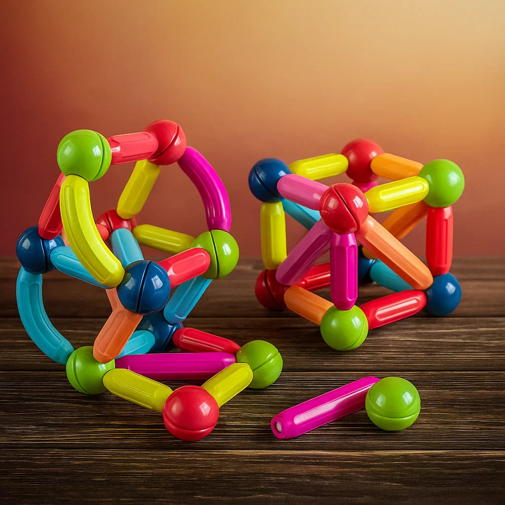 36 Pieces Magnetic Sticks 3D Building Rods and Balls for Building For Kids[1Pc][PD]