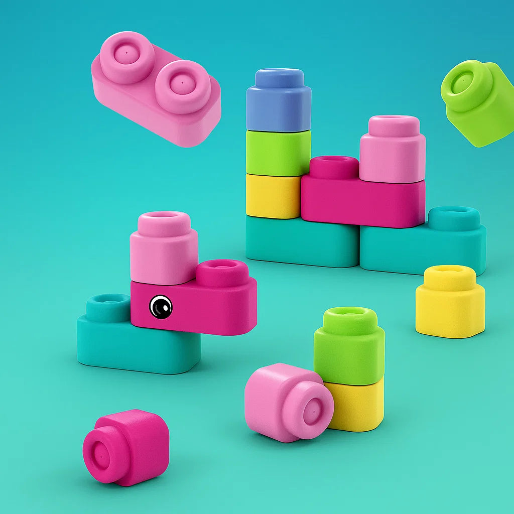 Soft Rubber Blocks Toy For Kids [PD]