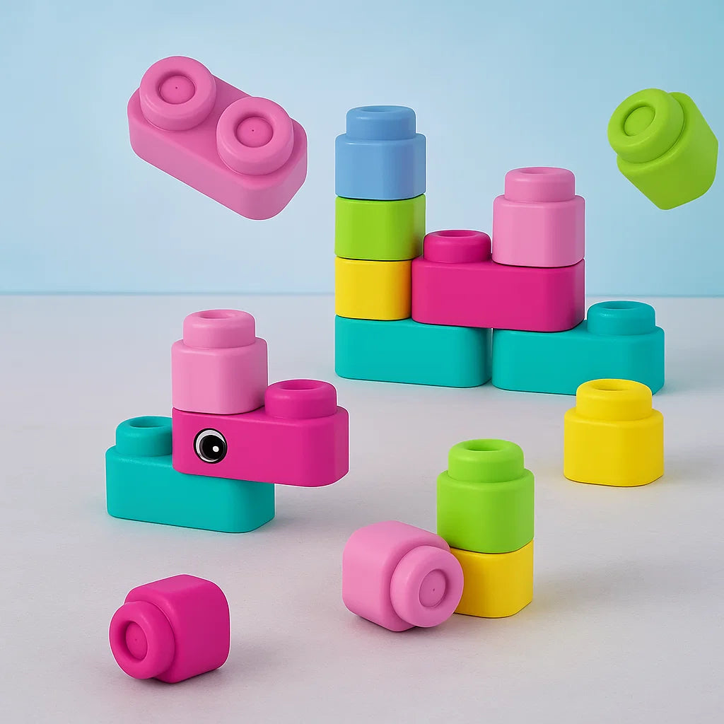 Soft Rubber Blocks Toy For Kids [PD]