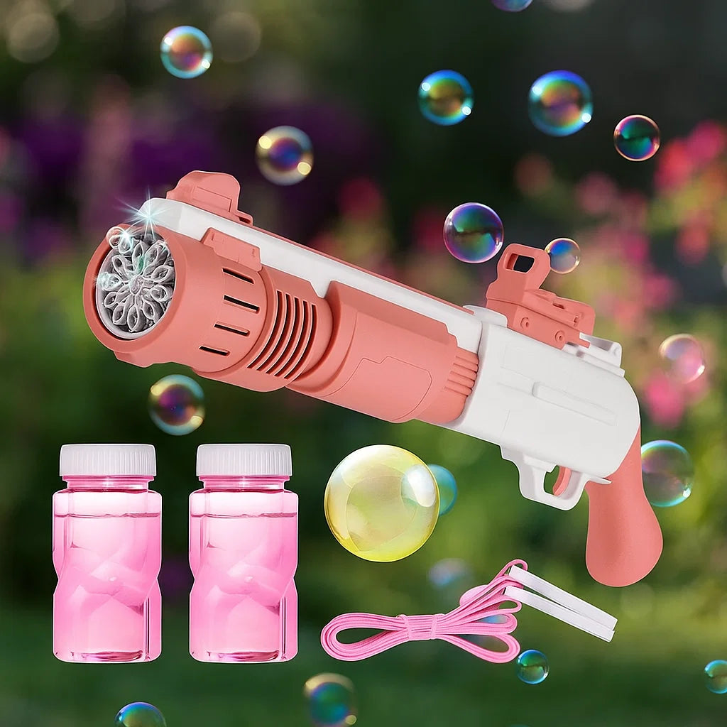 10 Holes Rifle Electric Soap Bubble Gun Machine [PD][1Pc]