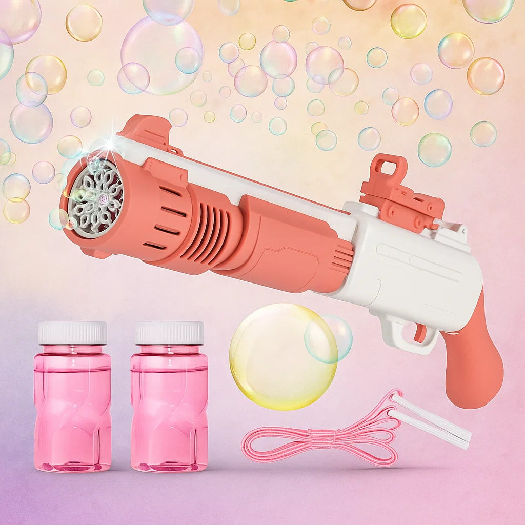 10 Holes Rifle Electric Soap Bubble Gun Machine [PD][1Pc]