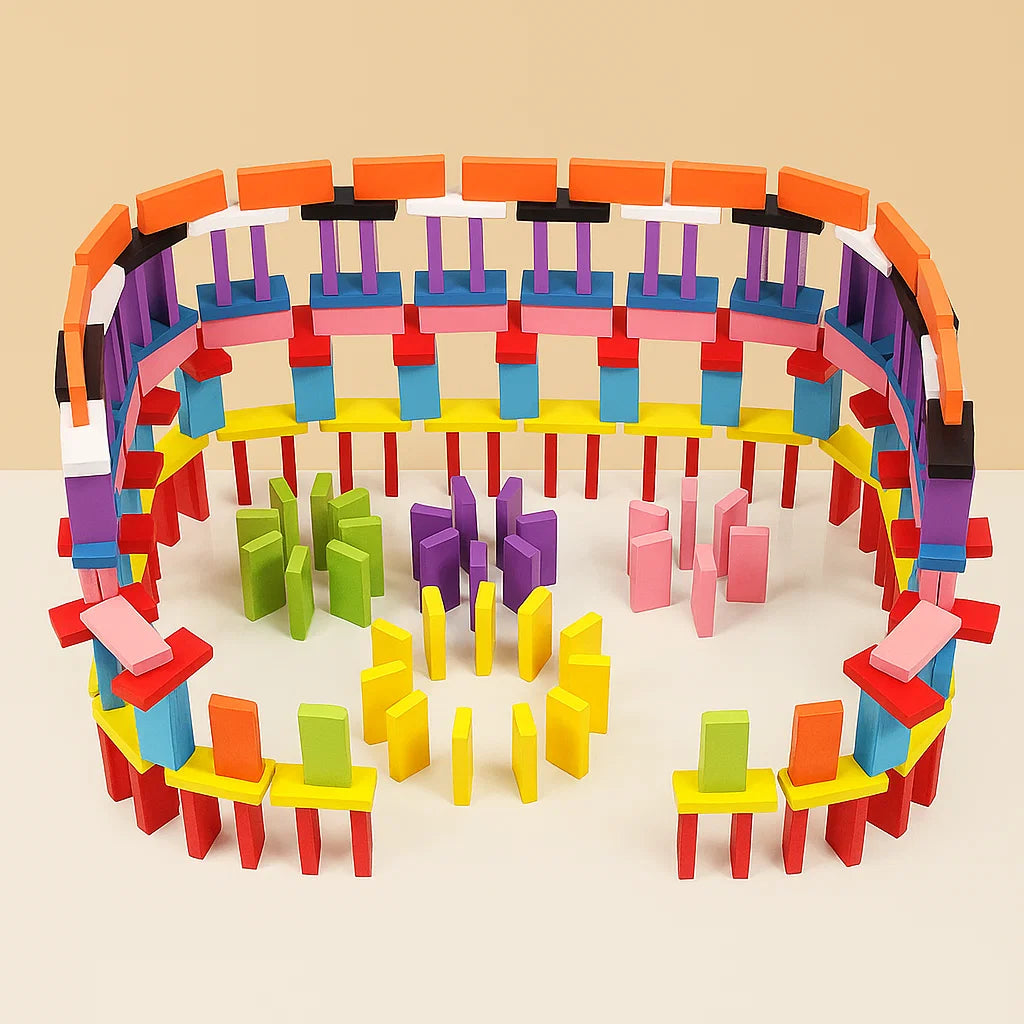 Domino Wooden Building Blocks 120PCS  [PD]