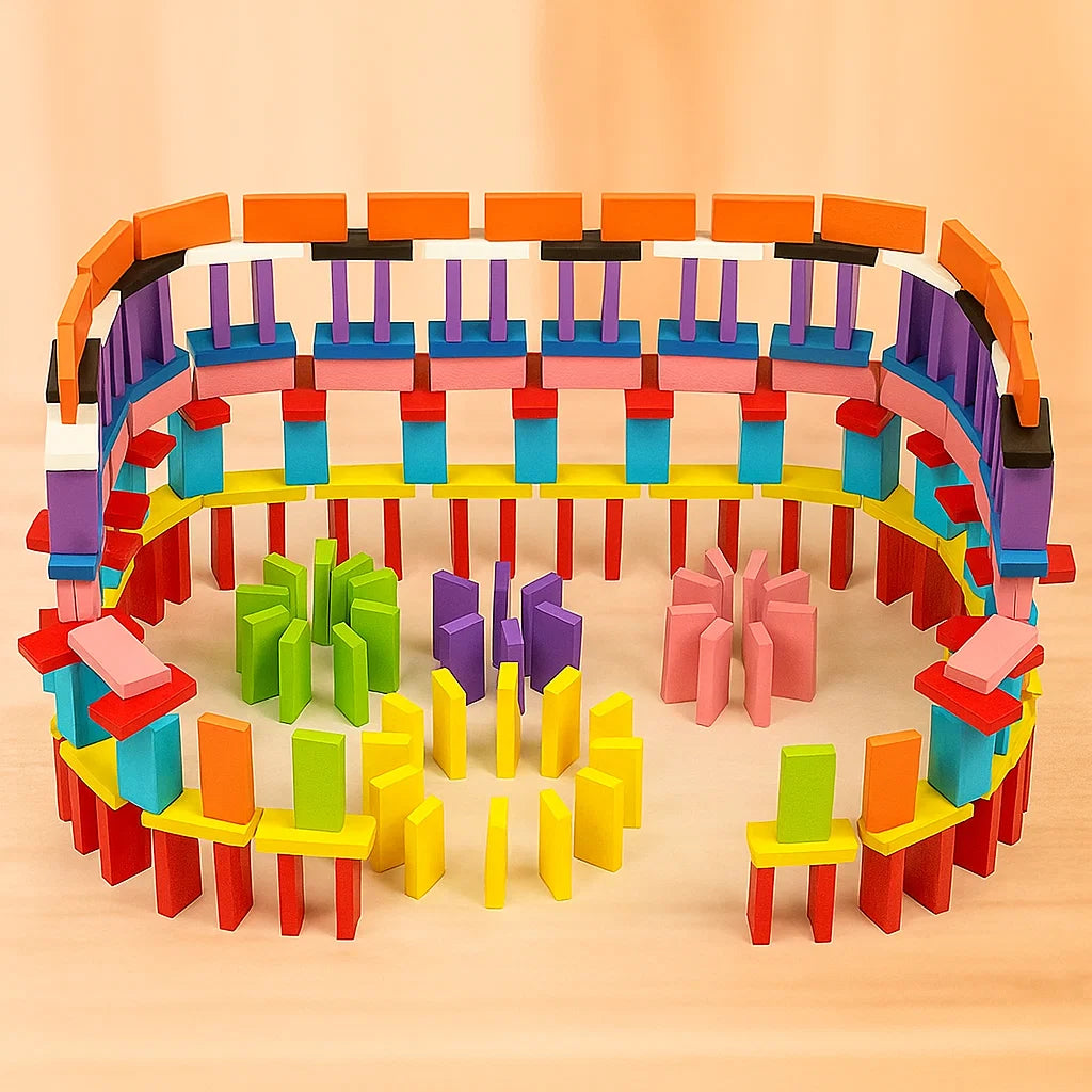 Domino Wooden Building Blocks 120PCS  [PD]