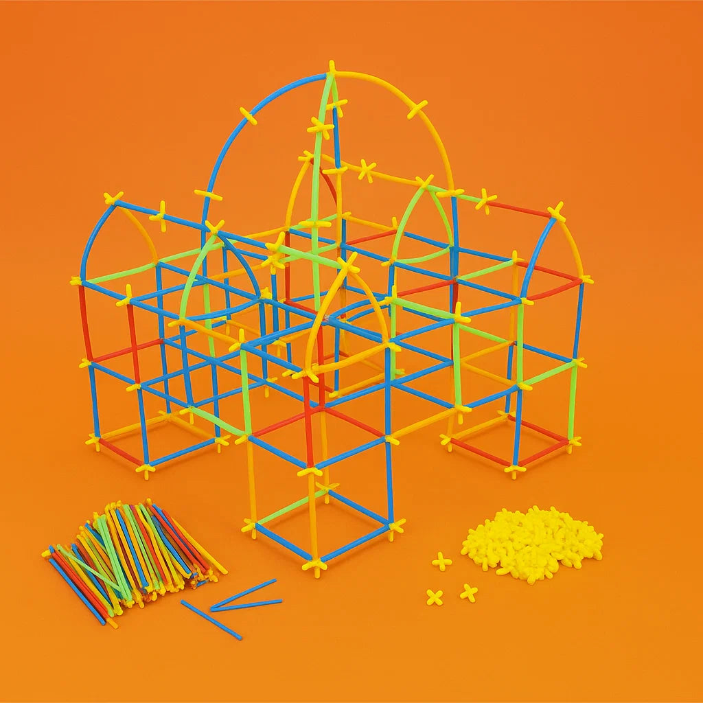 Colorful Educational Straw Constructor Building Set for Kids[1Pack][PD]