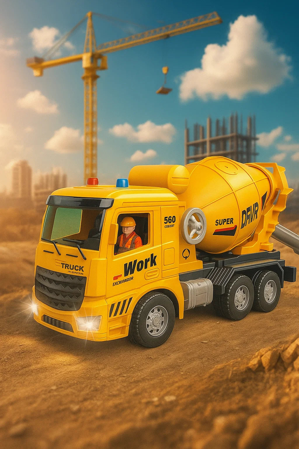 Remote Control Cement Mixer Truck [PD]