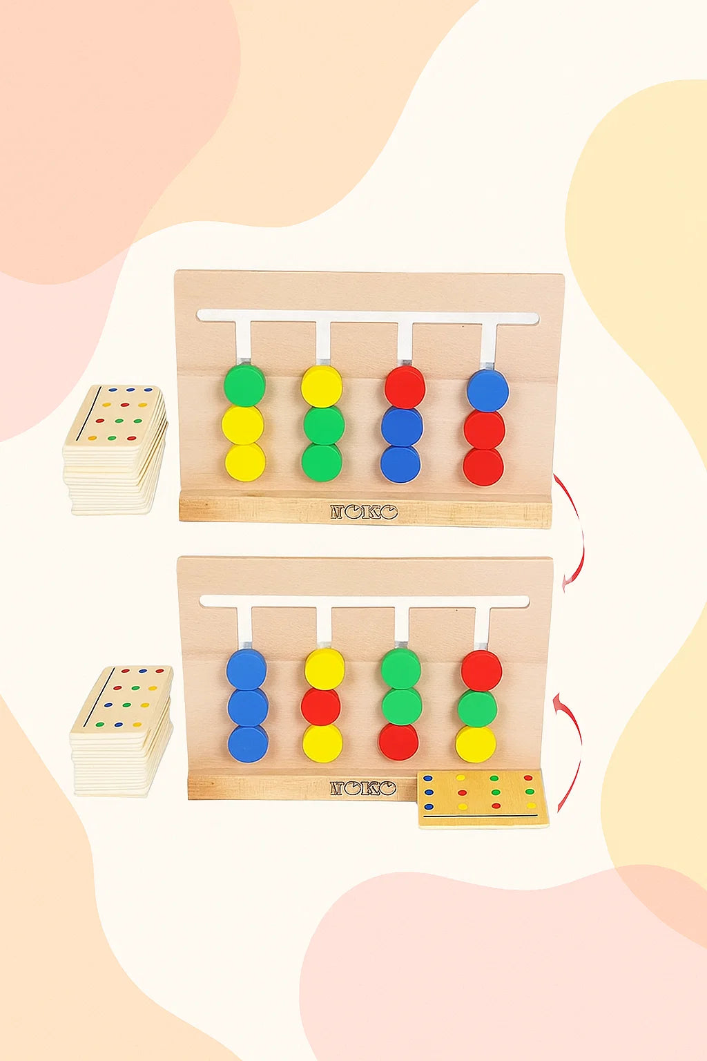 Wooden Four Color Game [PD][1Pc]