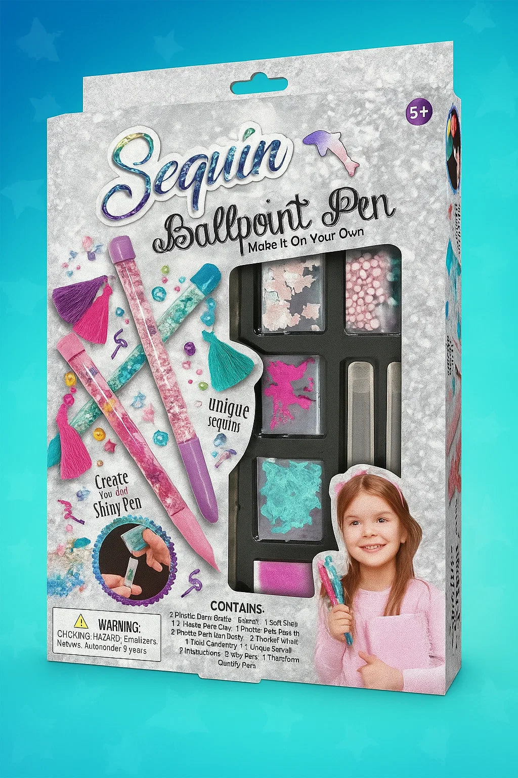 Sew Star Sequin Ballpoint Pen (5y+) [PD][1Pc]