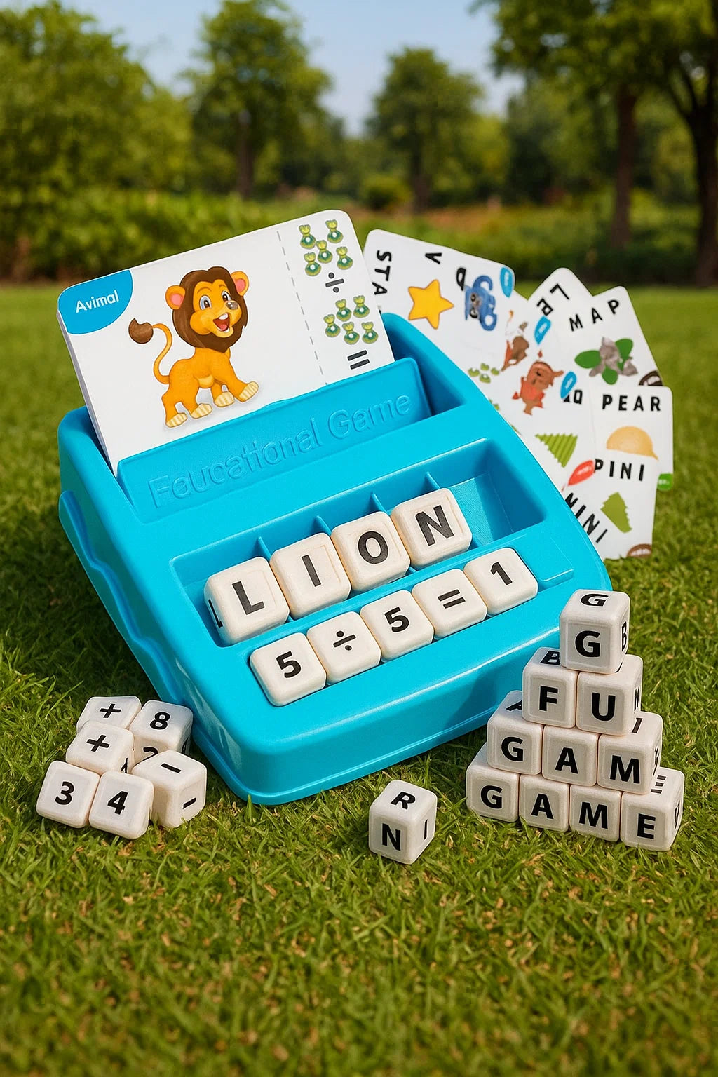 2 in 1 Word & Maths Learning Kit – 32 Cards [PD][1Pc]