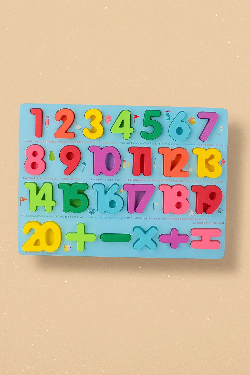 Wooden Board Kids Early Learning Numbers 123 [PD]