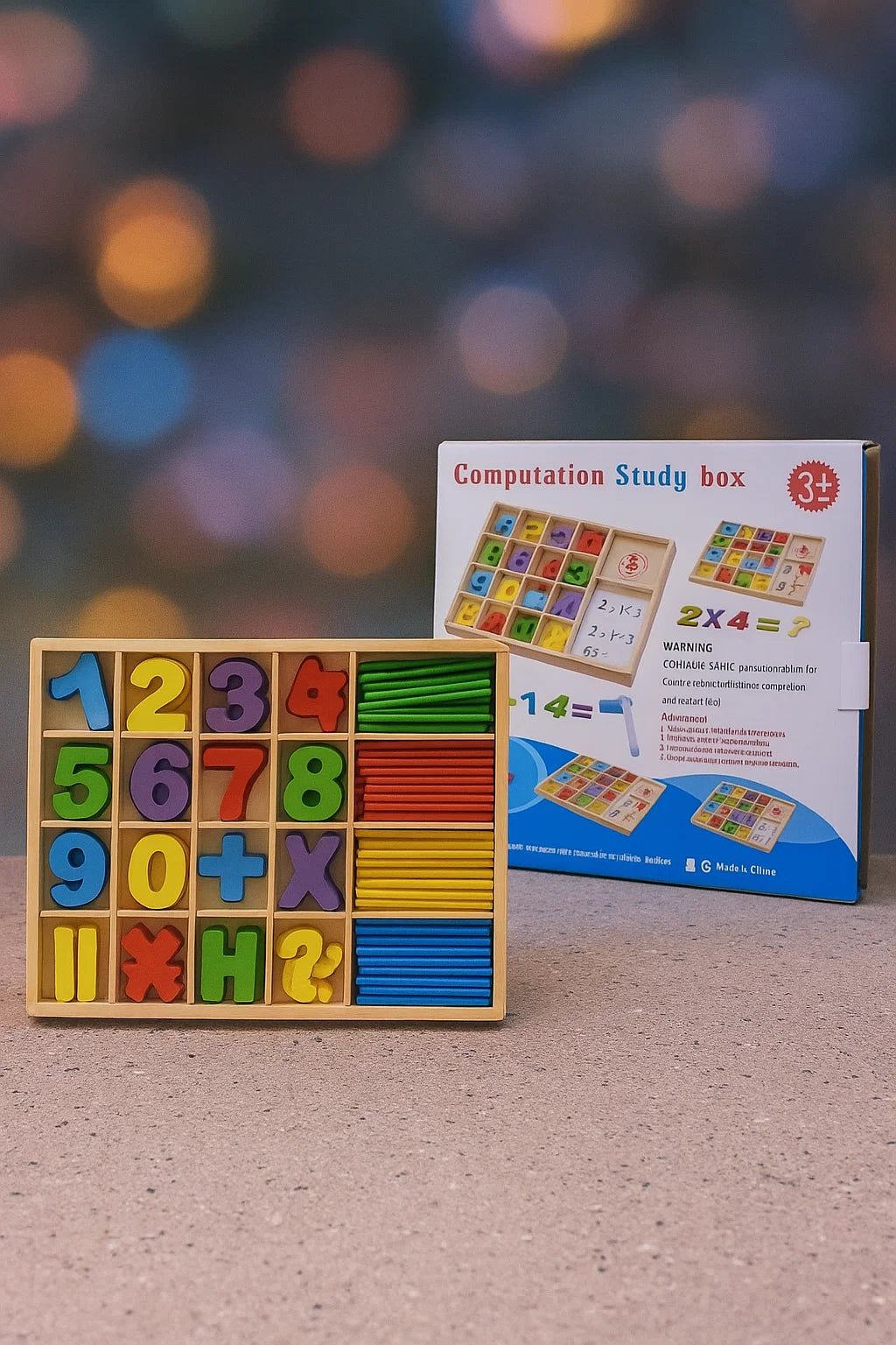 Wooden Computation Study Box [PD][1Pc]