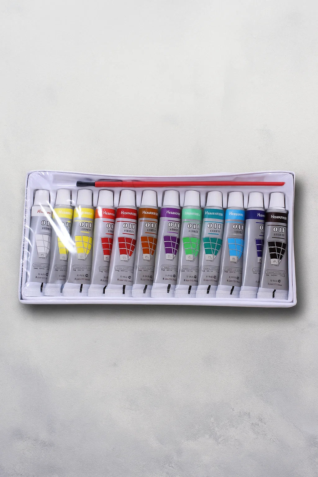 12 Fabric Color Tube Set - Multicolor - Size 12ml tube [PD][12's Set]