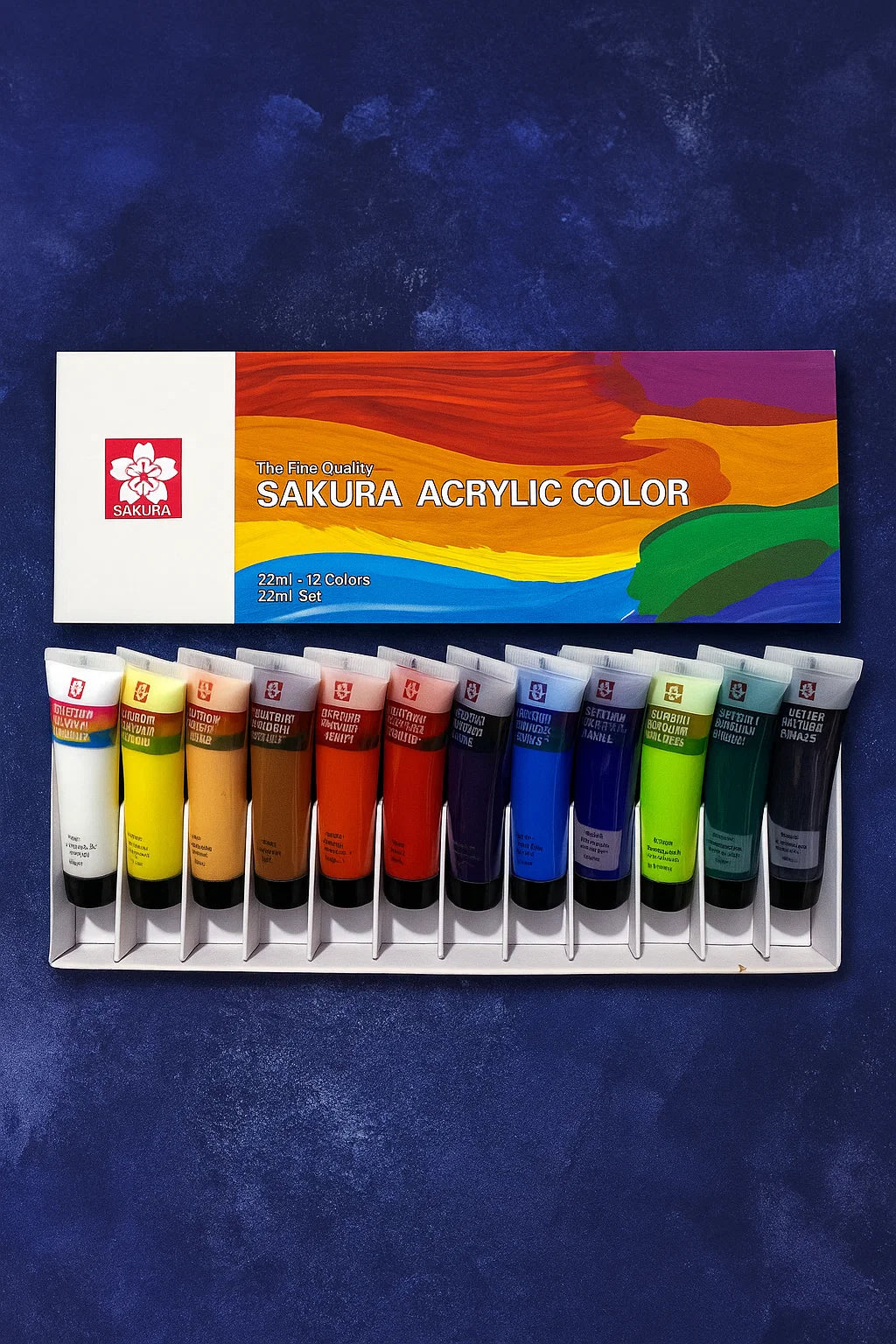 Sakura Acrylic color Tube 20ml mix Color 12Pc's Set [IP]