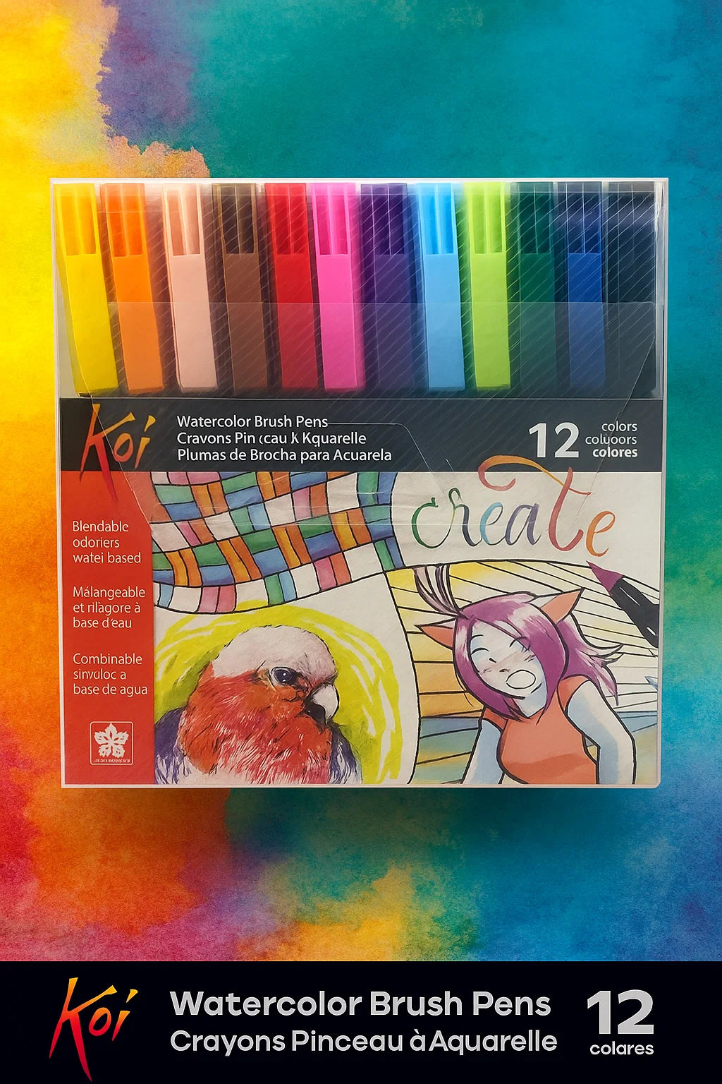 Sakura Koi Coloring Brush Pen Pack Of 12 [IP]