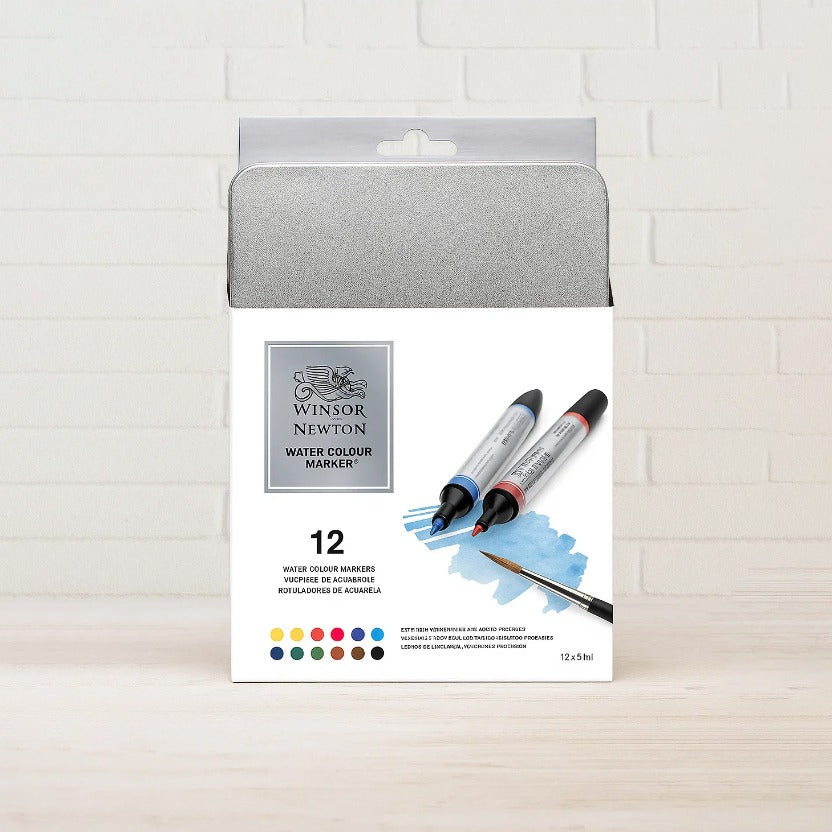 Winsor & Newton 12 Watercolor Markers [IP][1Pack]